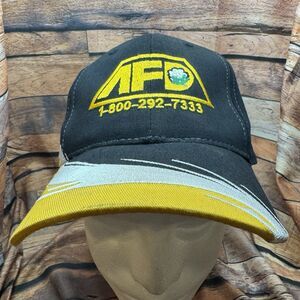 Vtg AFD Trucker Hat Cap Cotton Boll Logo Roundup Ready Associated Farmers Ag